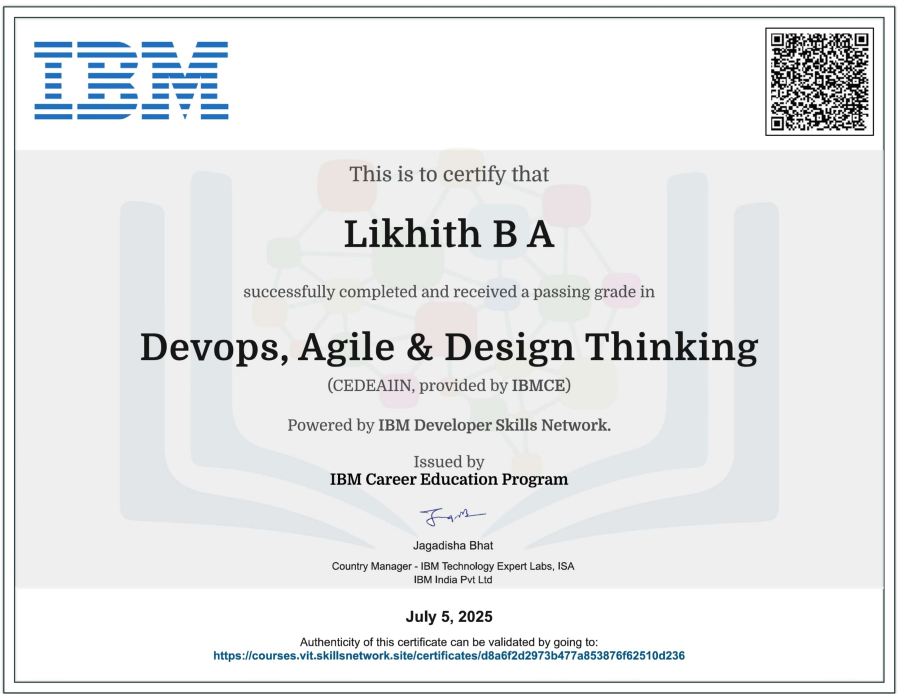 IBM DevOps, Agile & Design Thinking